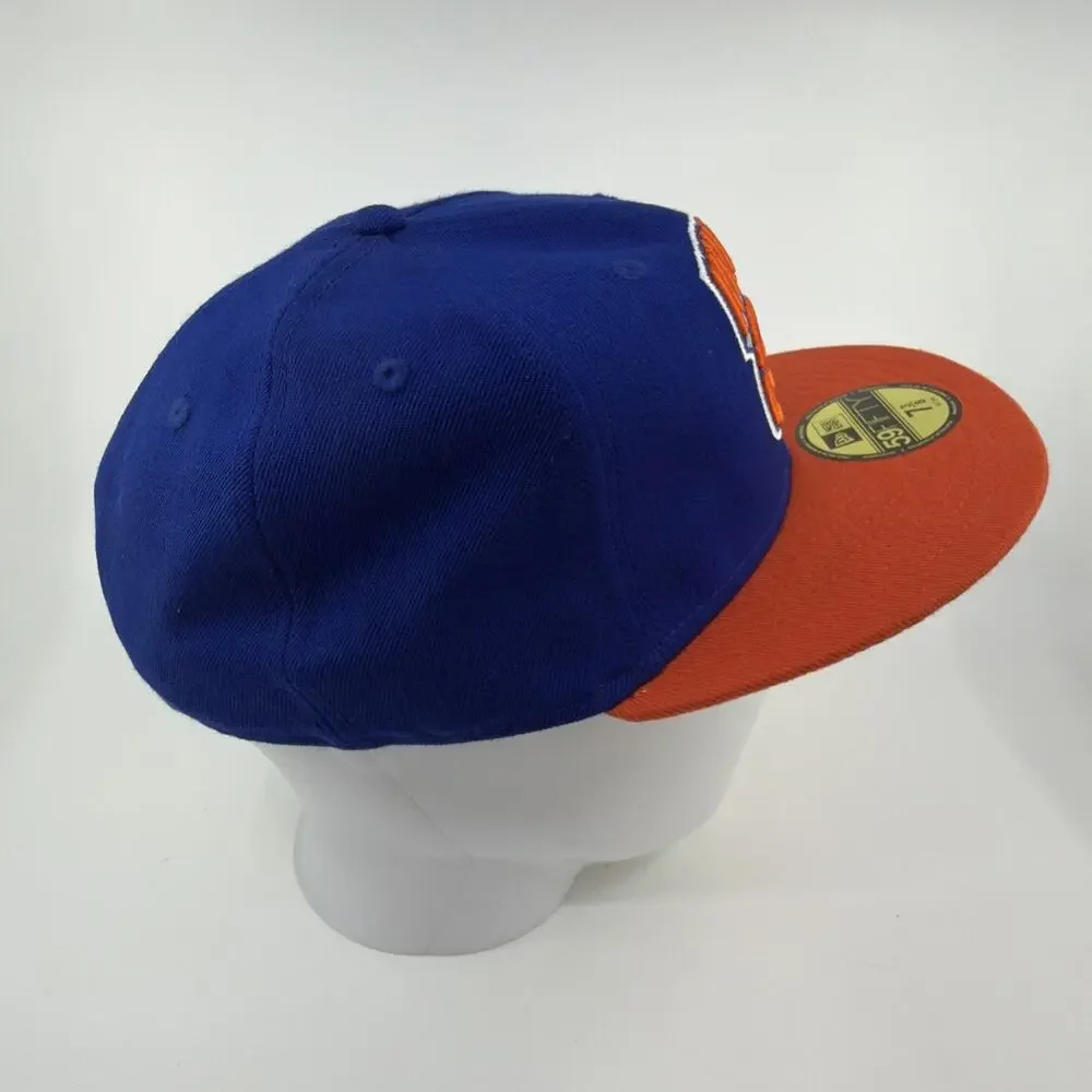 New York Knicks New Era 59FIFTY Fitted Hat 7 3/8 Blue/Orange Baseball Cap